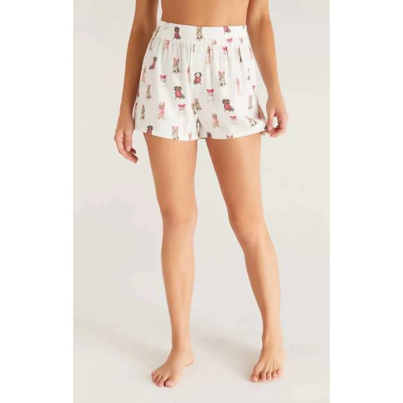 (S, L) ELLE PUPPY LOVE LONG SLEEVE TOP (VANILLA ICE) - Z SUPPLY